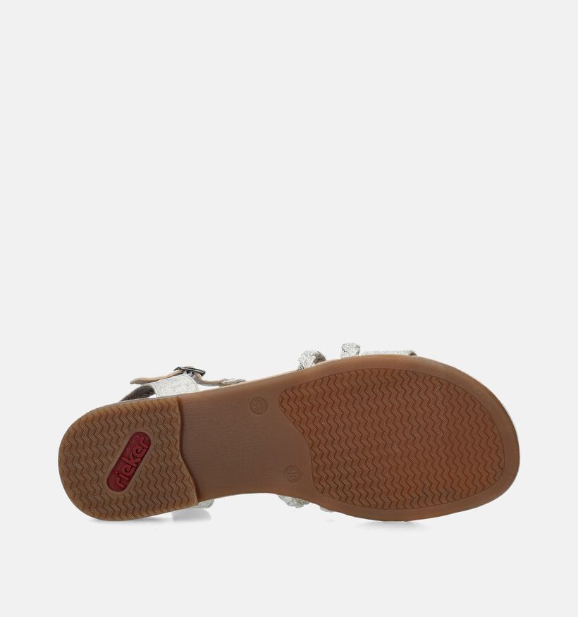 Rieker Ecru Platte sandalen voor dames (339128)