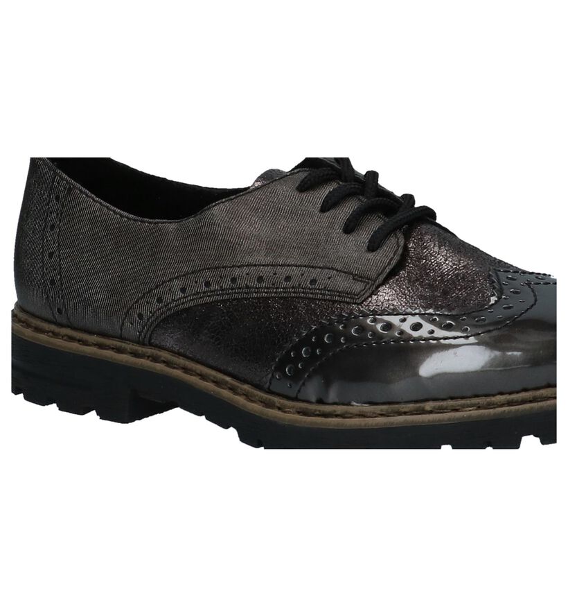 Rieker Bronzen Oxford Veterschoenen in kunstleer (234841)