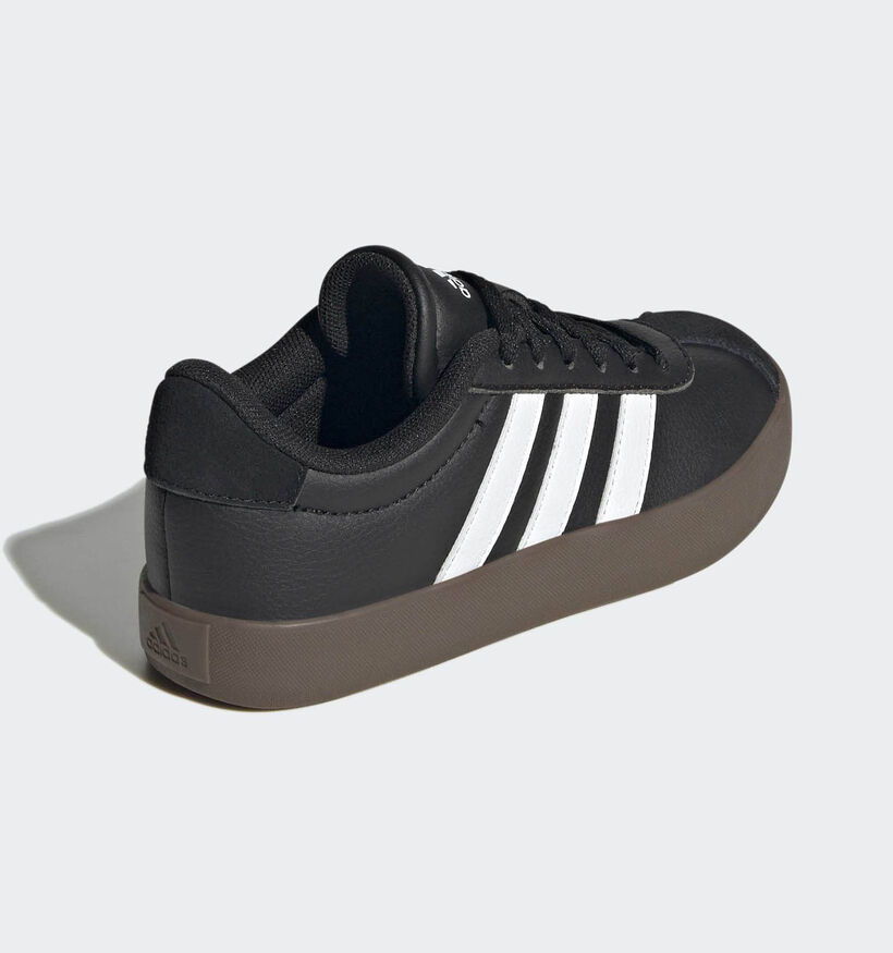 adidas VL Court 3.0 Zwarte Schoenen voor jongens, meisjes (381686) - geschikt voor steunzolen