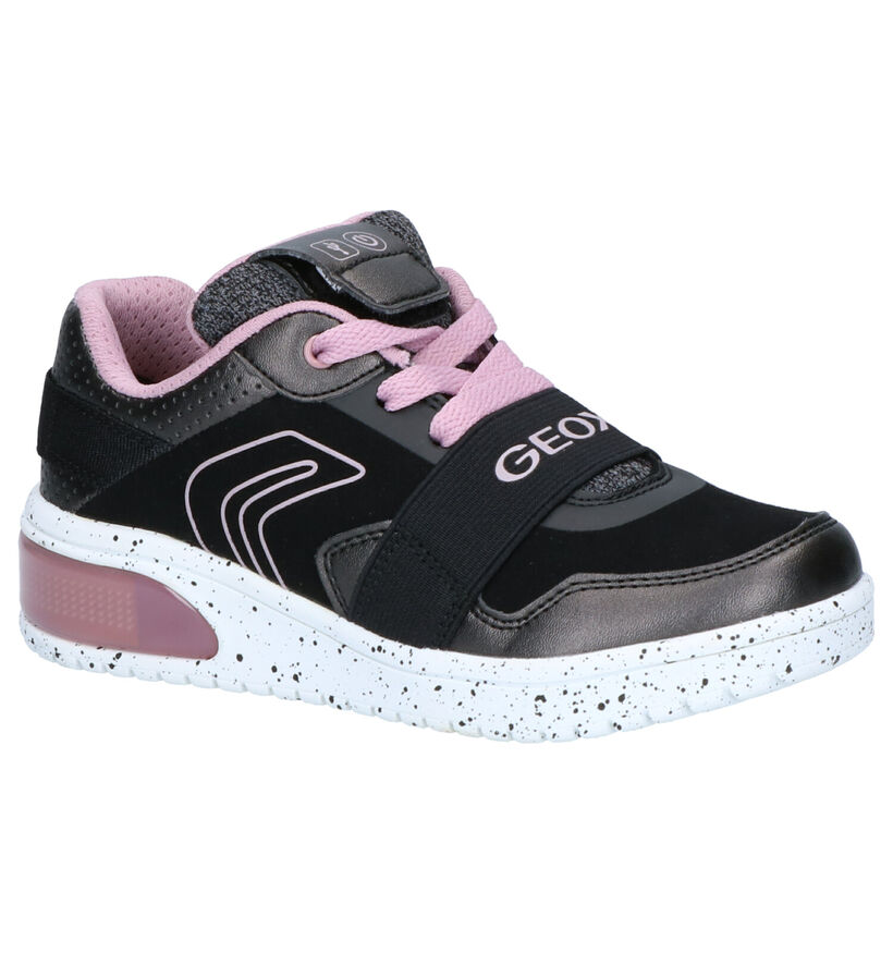 Geox Zwarte Sneakers in kunstleer (254483)