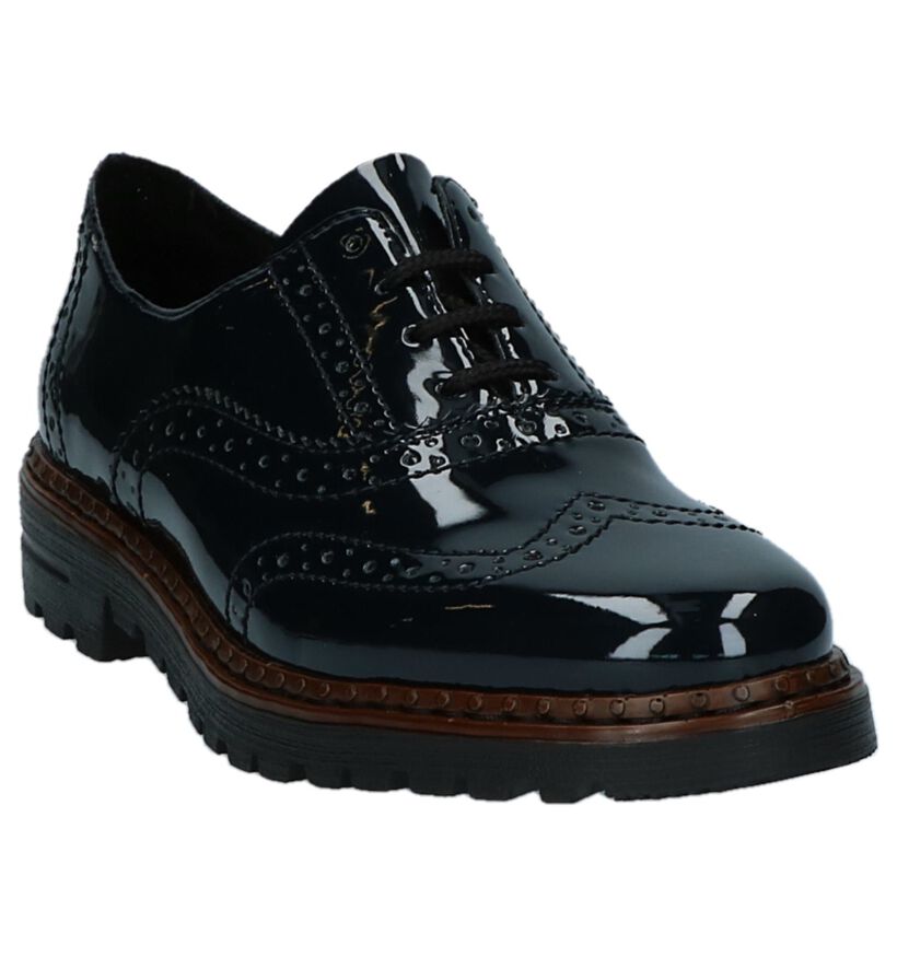 Rieker Chaussures à lacets en Noir en simili cuir (282715)