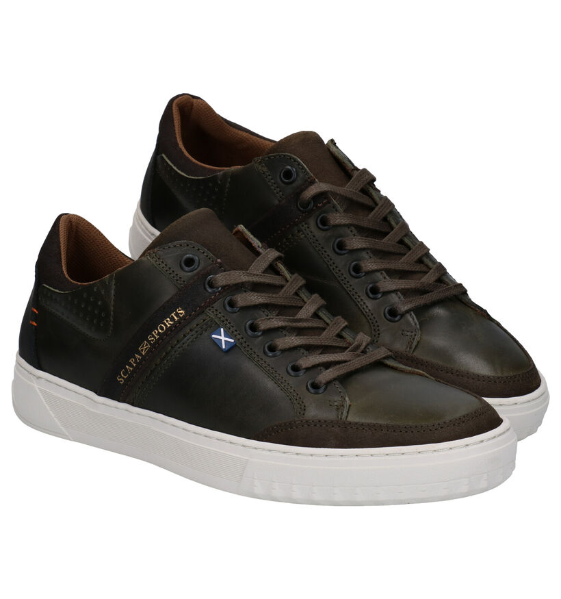 Scapa Cognac Sneakers in leer (298192)