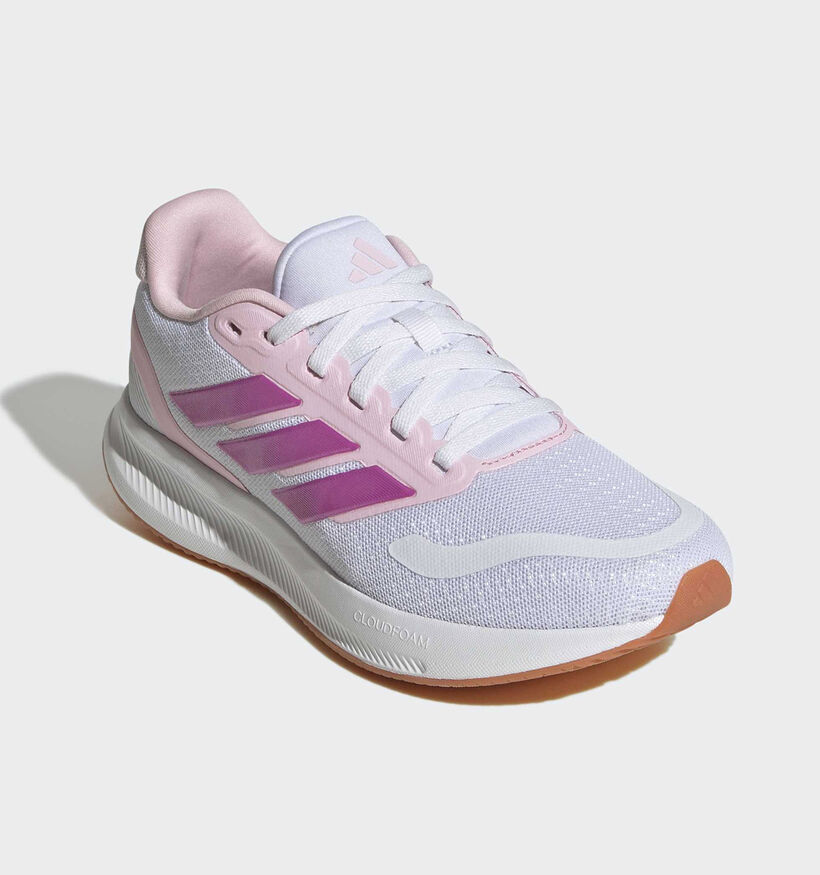adidas Runfalcon 5 Witte/Roze Sneakers voor meisjes (372647) - geschikt voor steunzolen