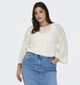 ONLY Carmakoma Nola Witte Trui voor dames (351427)