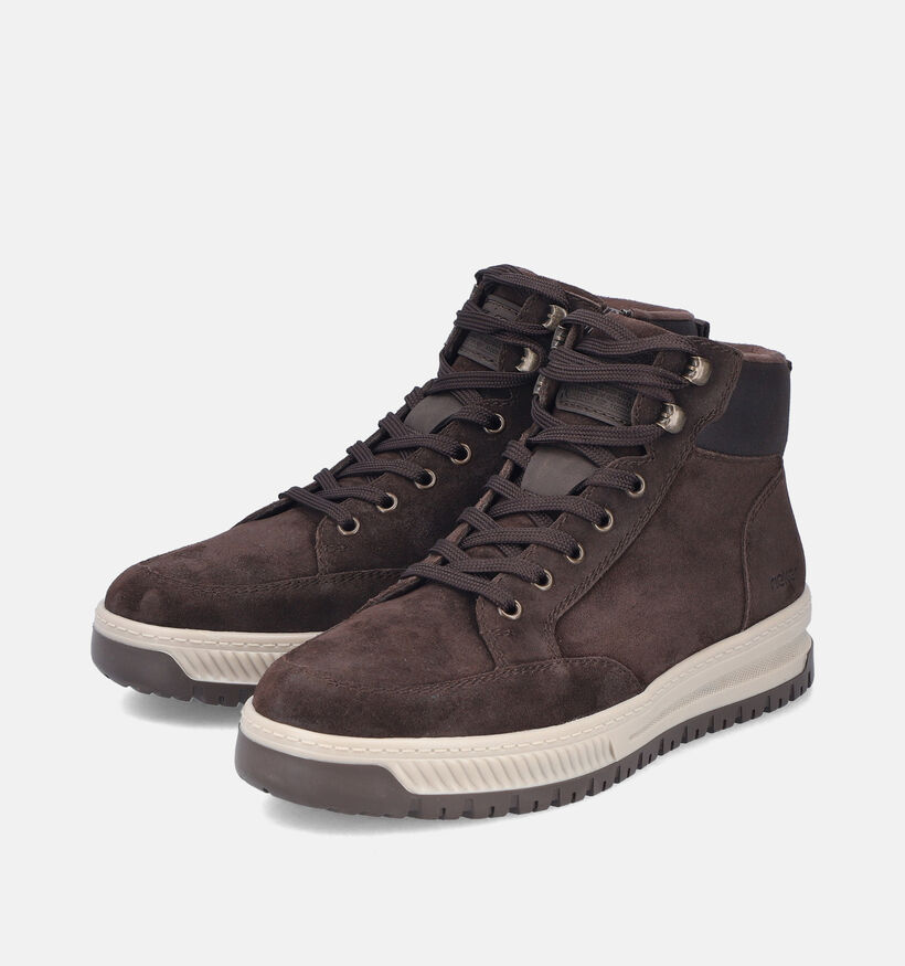 Rieker Donkerbruine Boots met Veters voor heren (379838)