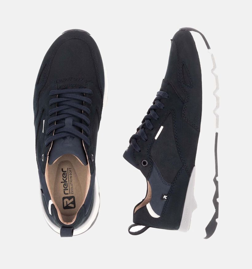 Rieker R-Evolution Chaussures à lacets en Bleu pour hommes (349187) - pour semelles orthopédiques