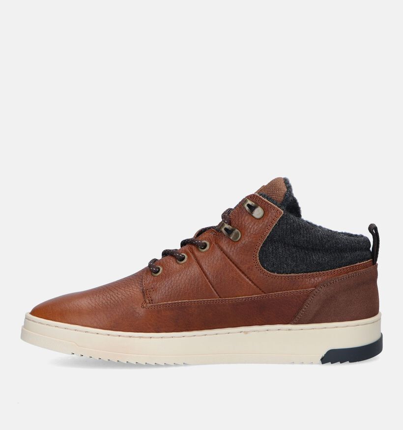 Bullboxer Chaussures hautes en Cognac pour hommes (328896) - pour semelles orthopédiques