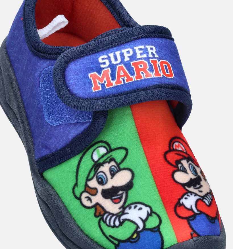 Super Mario Blauwe Pantoffels voor jongens (347219)