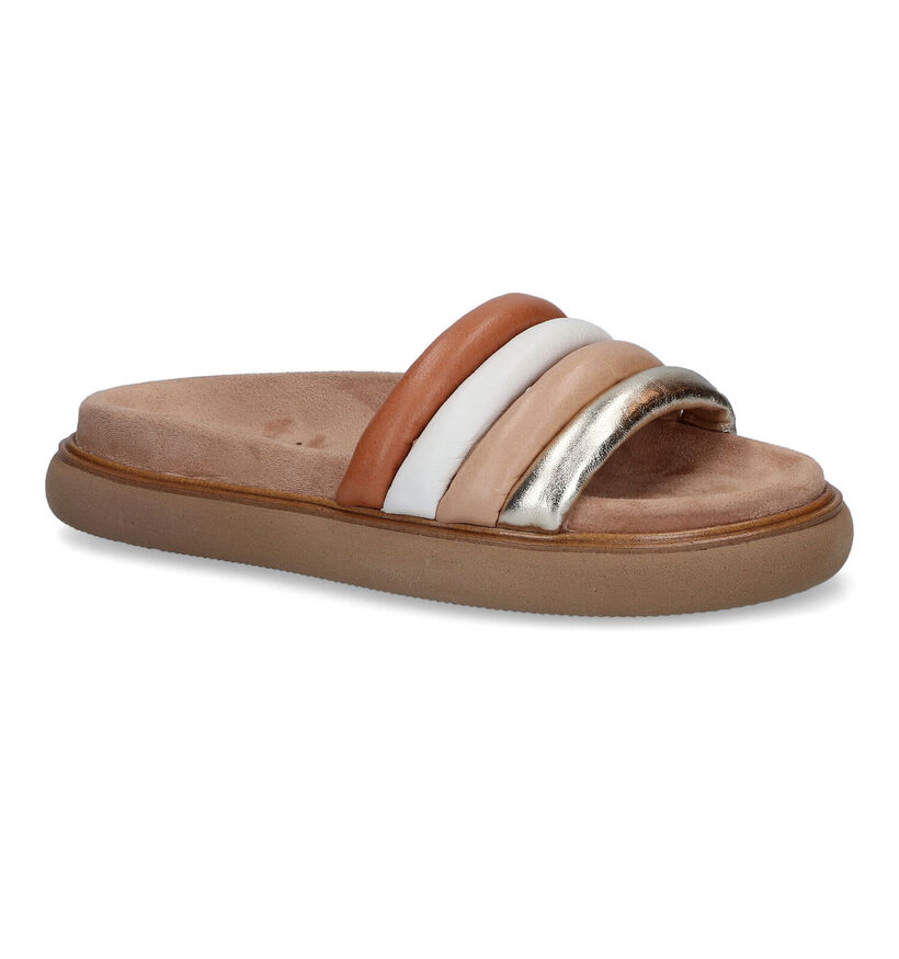 Inuovo Nu-pieds plates en Marron pour femmes (309550)