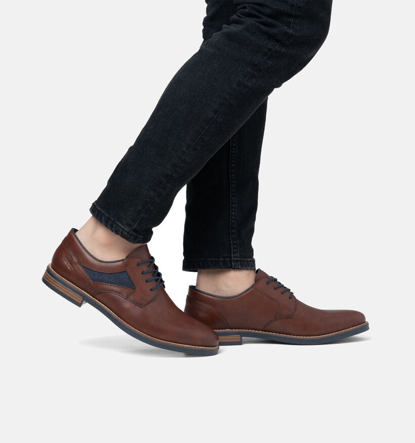 Rieker Cognac Veterschoenen voor heren (351309)