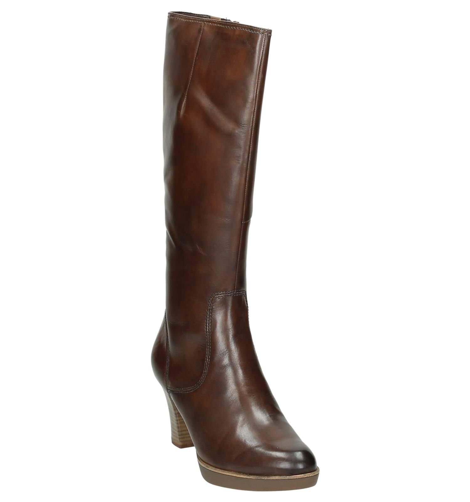 Lange Laars Cognac Tamaris Dames Laarzen Online op TORFS.BE