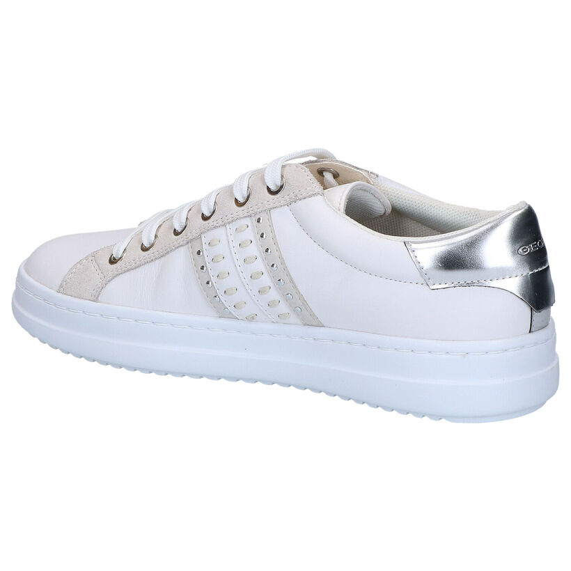 Geox Chaussures à lacets en Blanc en cuir (266855)