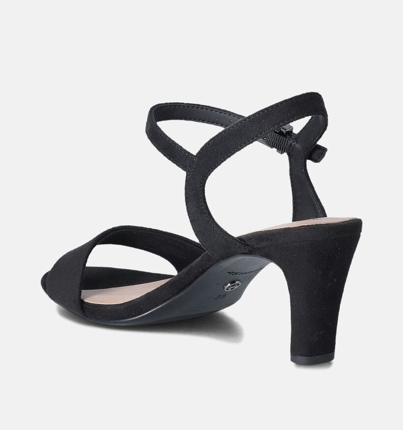Tamaris Zwarte Sandalen met hak voor dames (354306)