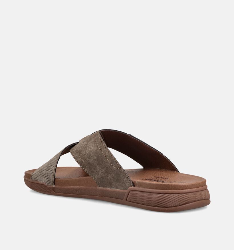 Rieker Nu-pieds en Marron pour hommes (370518)