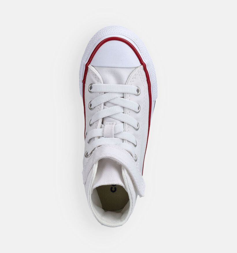 Converse Chuck Taylor 1V Easy-On Hi Ps Baskets montantes en Blanc pour filles, gar&ccedil;ons (368930) - pour semelles orthop&eacute;diques