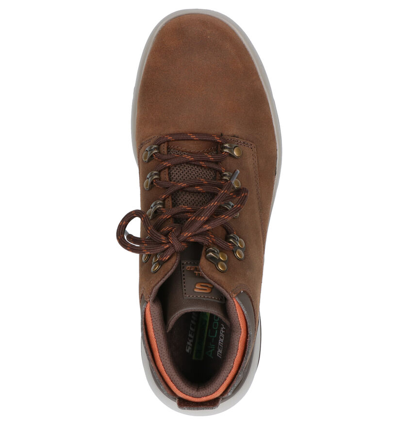 Skechers Bellinger Bottines en Marron en nubuck (262813)