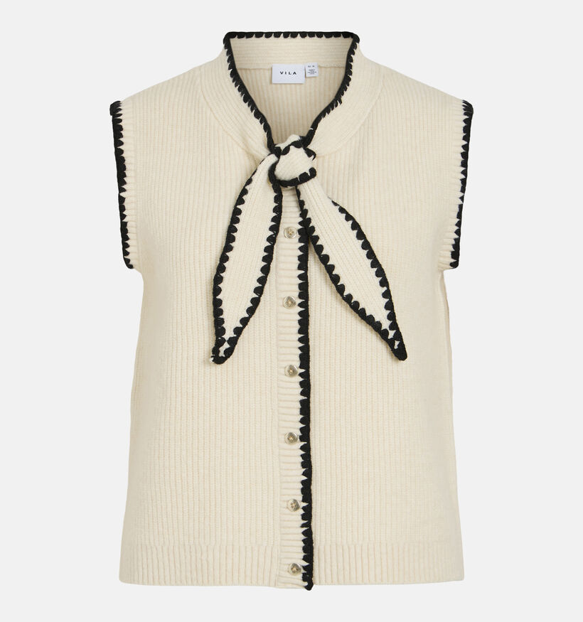 Vila Celeste Knit Gilet en Beige pour femmes (379766)