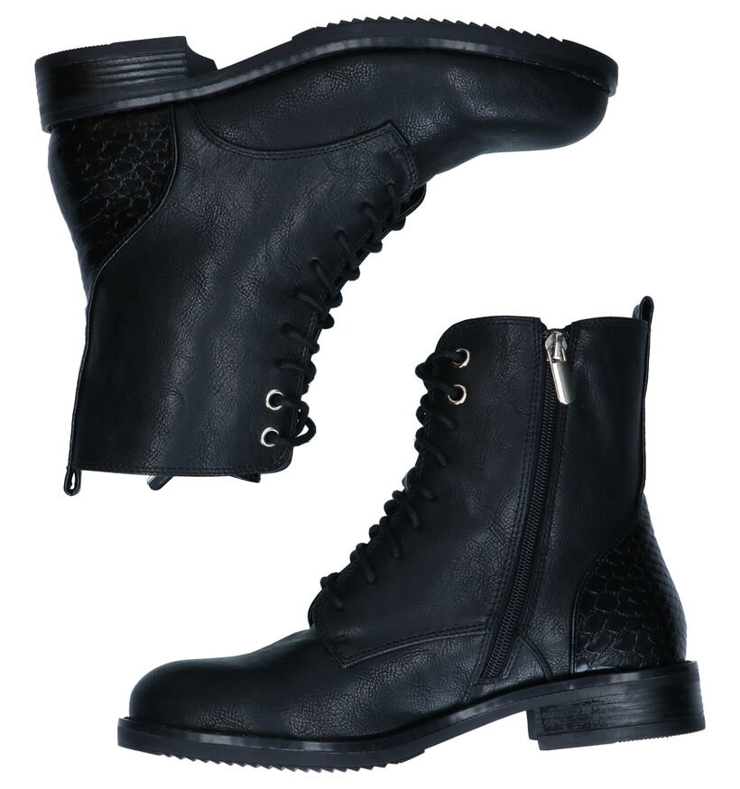 Poelman Bottines en Noir en simili cuir (291395)