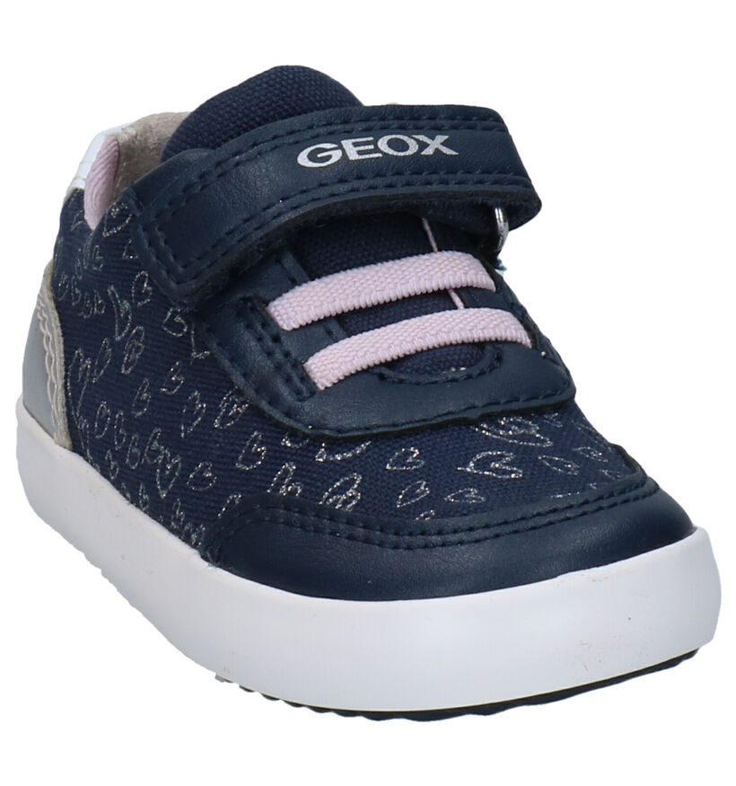 Geox Gisli Blauwe Sneakers in kunstleer (286930)