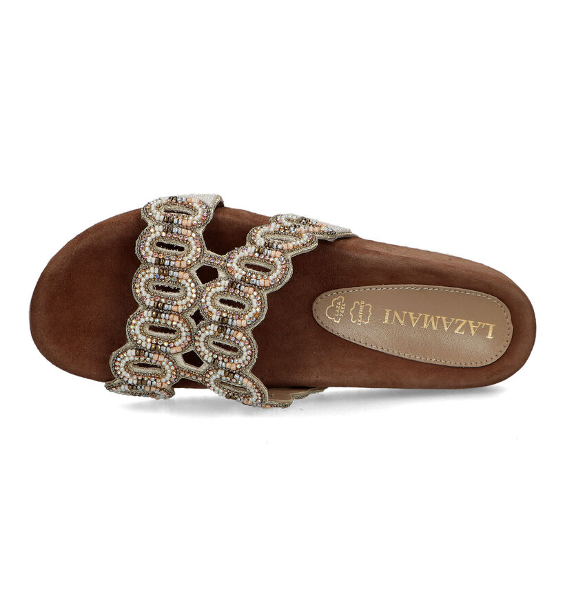 Lazamani Beige Slippers voor dames (323943)