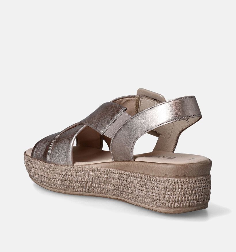 Gabor Best Fitting Roze Sandalen met sleehak voor dames (355029)