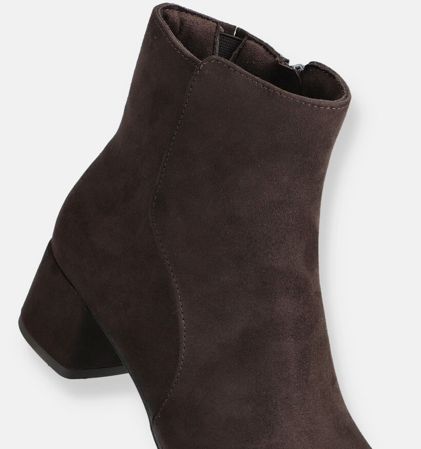 Marco Tozzi Bottines à talons en Brun foncé pour femmes (365020)