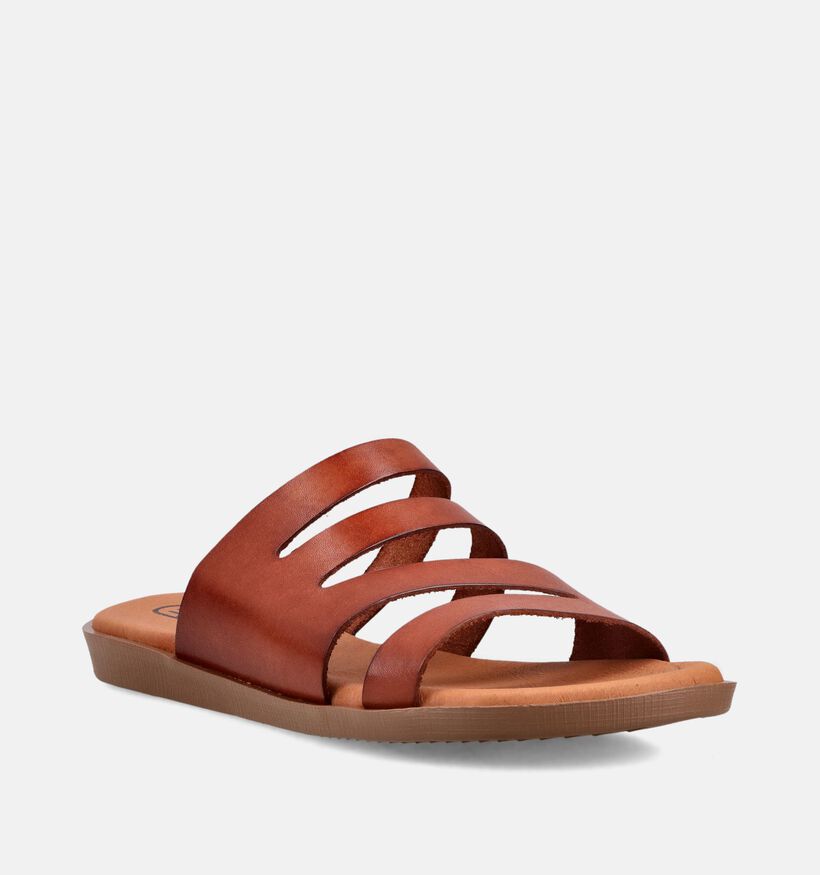 Hee Cognac Slippers voor dames (372510)