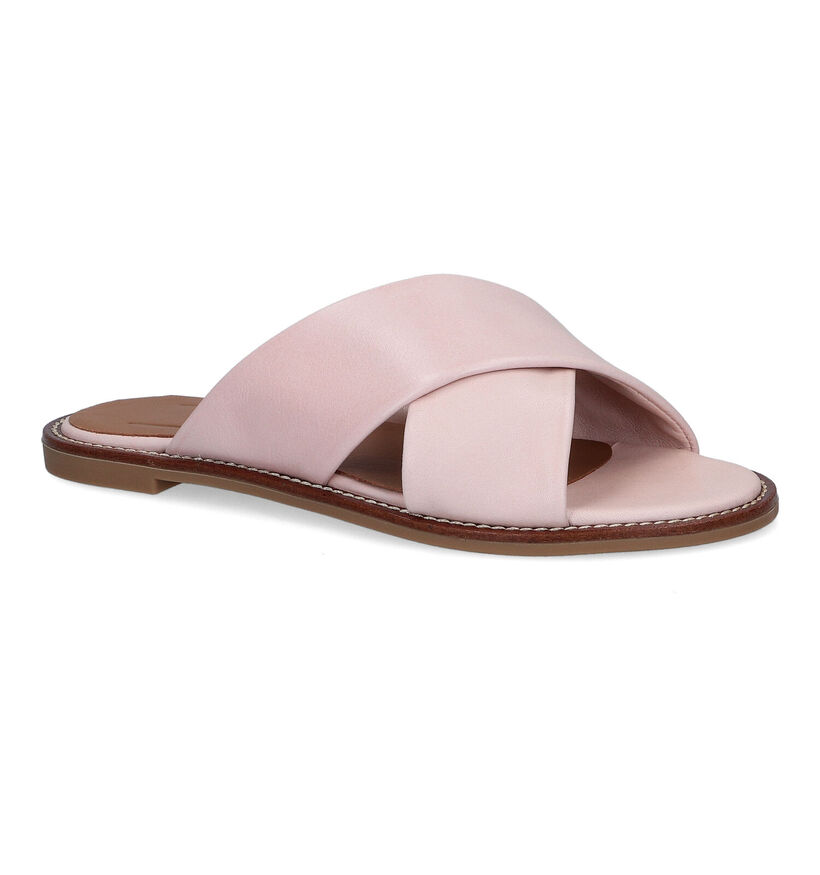 River Woods Dalia Nu-pieds en Rose en cuir (307859)