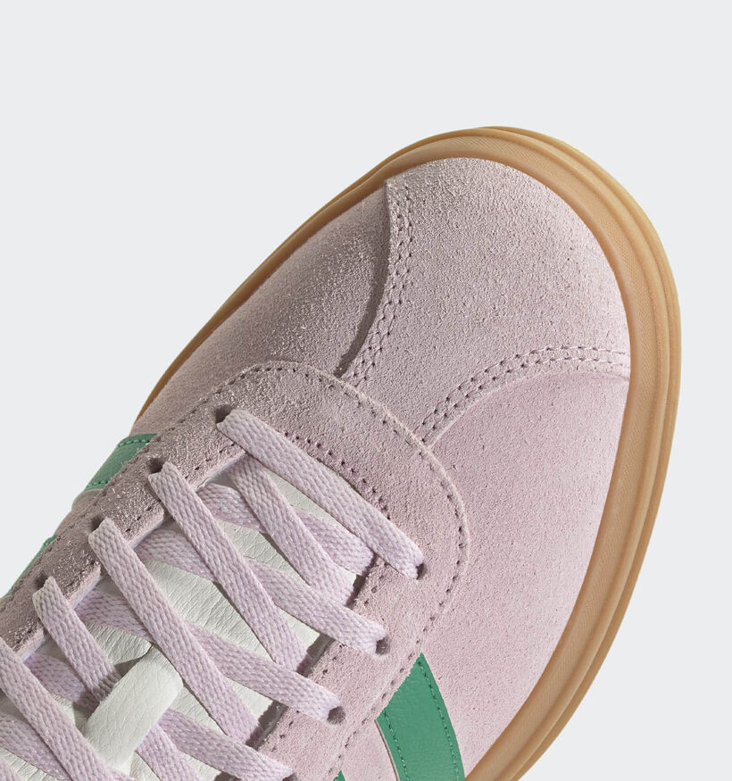 adidas VL Court Bold Baskets en Rose/Vert pour femmes (365348) - pour semelles orthopédiques