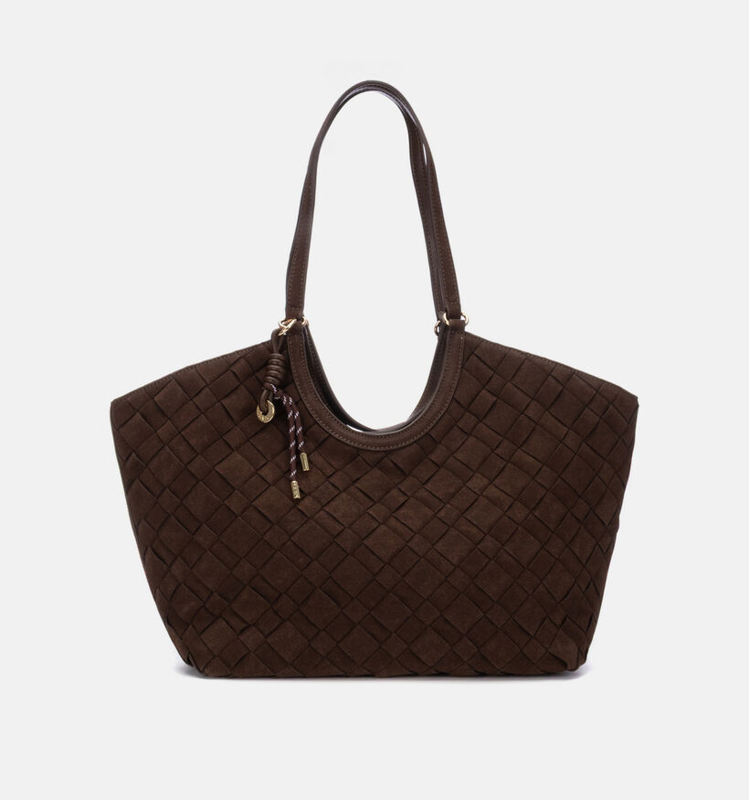 Carmela Sac &agrave; bandouli&egrave;re en Brun fonc&eacute; pour femmes (380313)