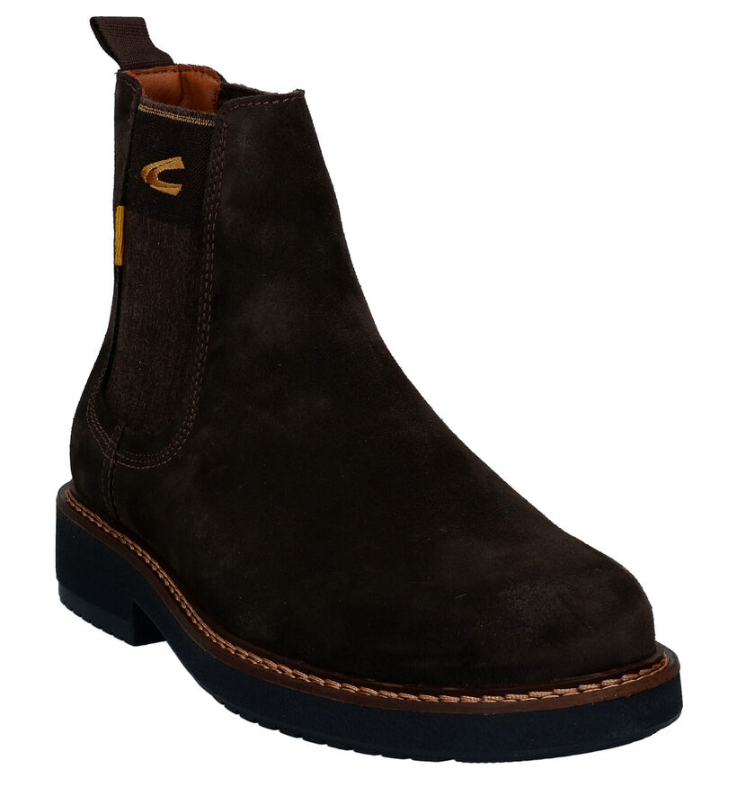 Camel Active Pace Bruine Chelsea Boots in daim (296651)