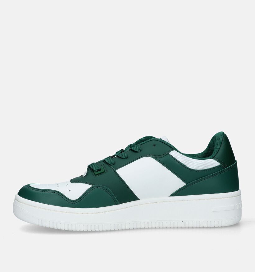 Tommy Hilfiger TJM Retro Baskets en Vert pour hommes (334093) - pour semelles orthopédiques