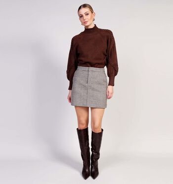 Midi rok bruin Vila Rokken Bruin