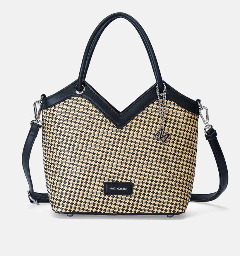 Mac Alyster Zwarte Handtas met Riem voor dames (372862)