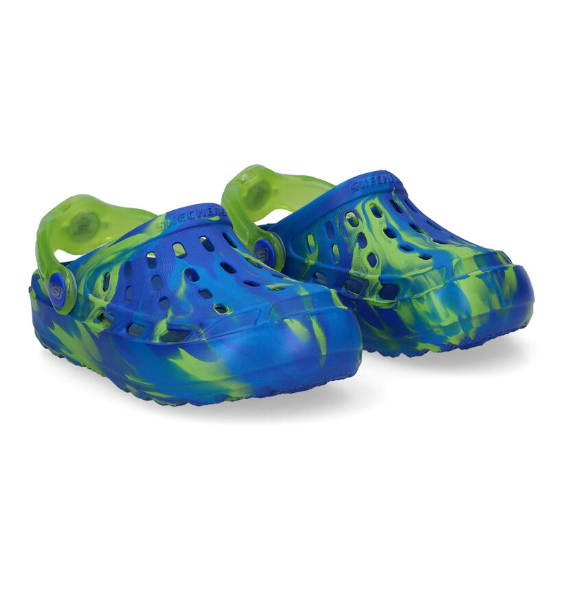 Skechers Swifters Blauwe Slippers voor jongens (307245)