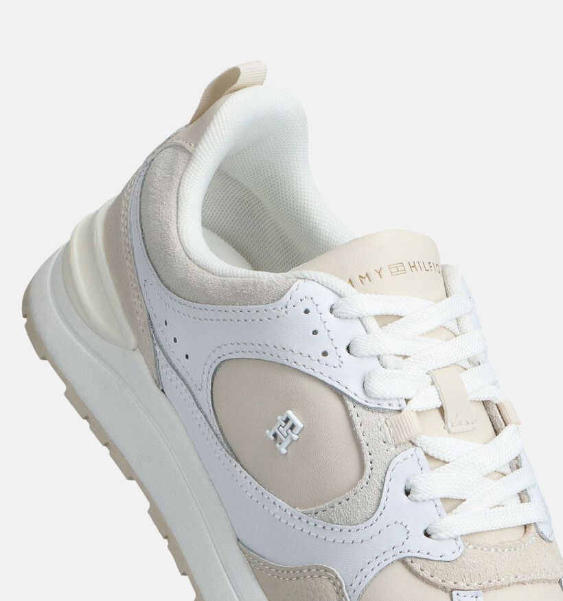 Tommy Hilfiger Fashion Runner Baskets en Blanc pour femmes (366174) - pour semelles orthopédiques