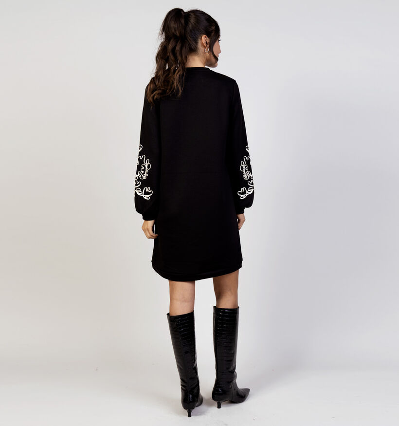 Vila Siffi Embellished Zwarte Sweaterjurk voor dames (365588)