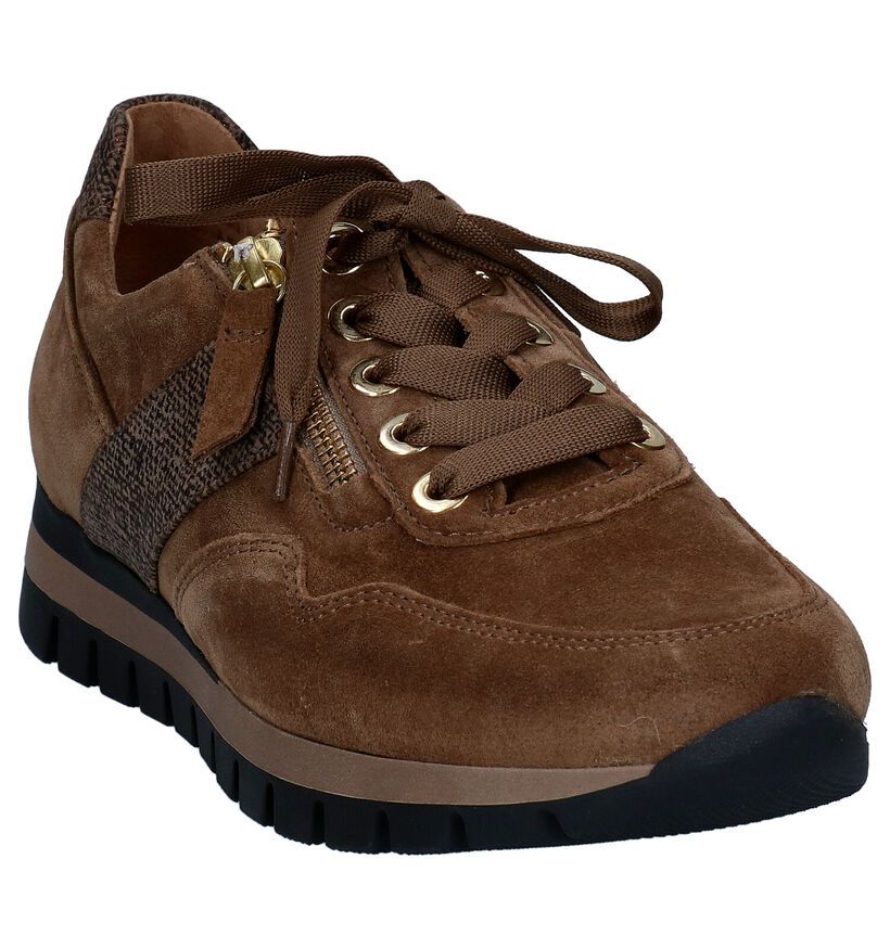 Gabor OptiFit Chaussures à lacets en Cognac en daim (297426)