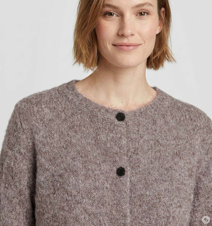 Vero Moda Curve Novah Bruine Cardigan voor dames (378117)