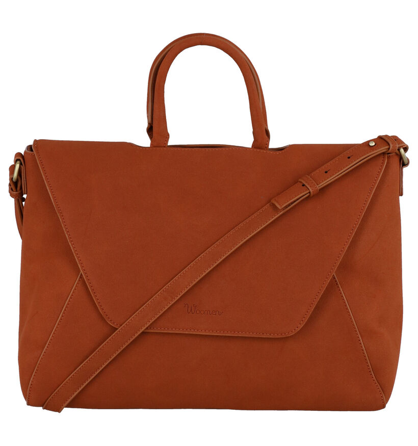 Woomen Iris Vegan Cognac Crossbody Tas in kunstleer (283134)