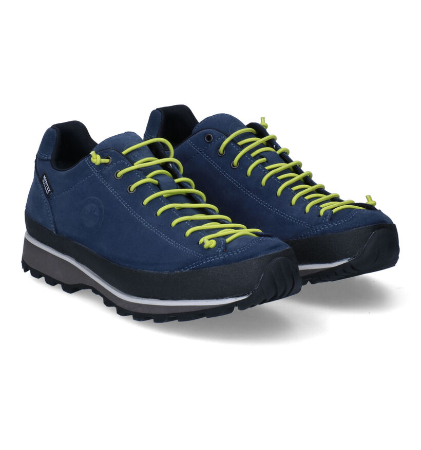 Lomer Bio Naturale Blauwe Wandelschoenen in daim (300068)