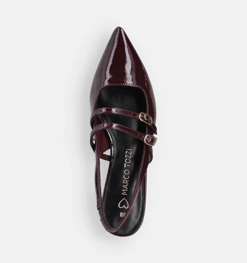 Marco Tozzi Escarpins slingback en Bordeaux pour femmes (360743)