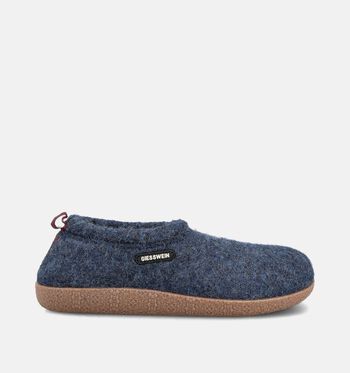 Giesswein Pantoffels Blauw/Rood/Grijs