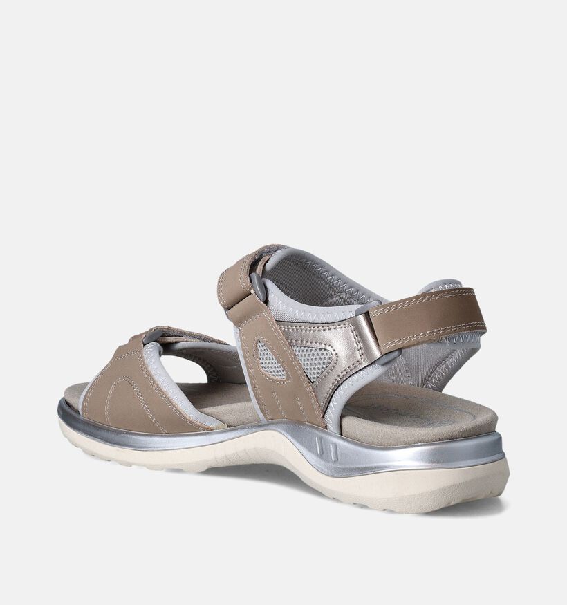 G-Comfort Sandales pour Semelles Orthopédiques en Taupe pour femmes (357728) - pour semelles orthopédiques