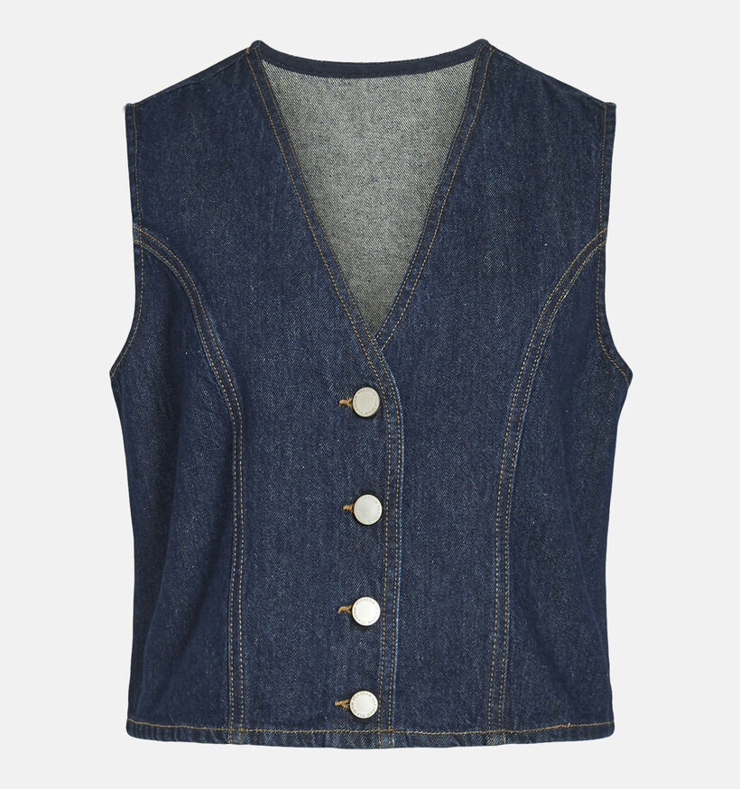 Vila Creek Blauwe Denim gilet voor dames (349445)