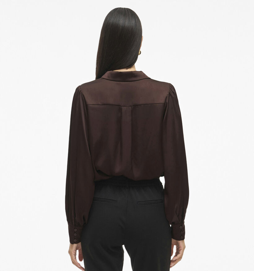 Vila Vienna Ravenna Donkerbruine Blouse voor dames (378433)