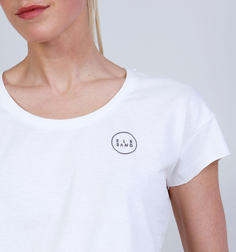 Elbsand Ragne Witte T-shirt voor dames (374222)