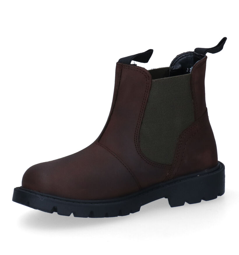 Geox Shaylax Bruine Chelsea Boots voor jongens (295107) - geschikt voor steunzolen