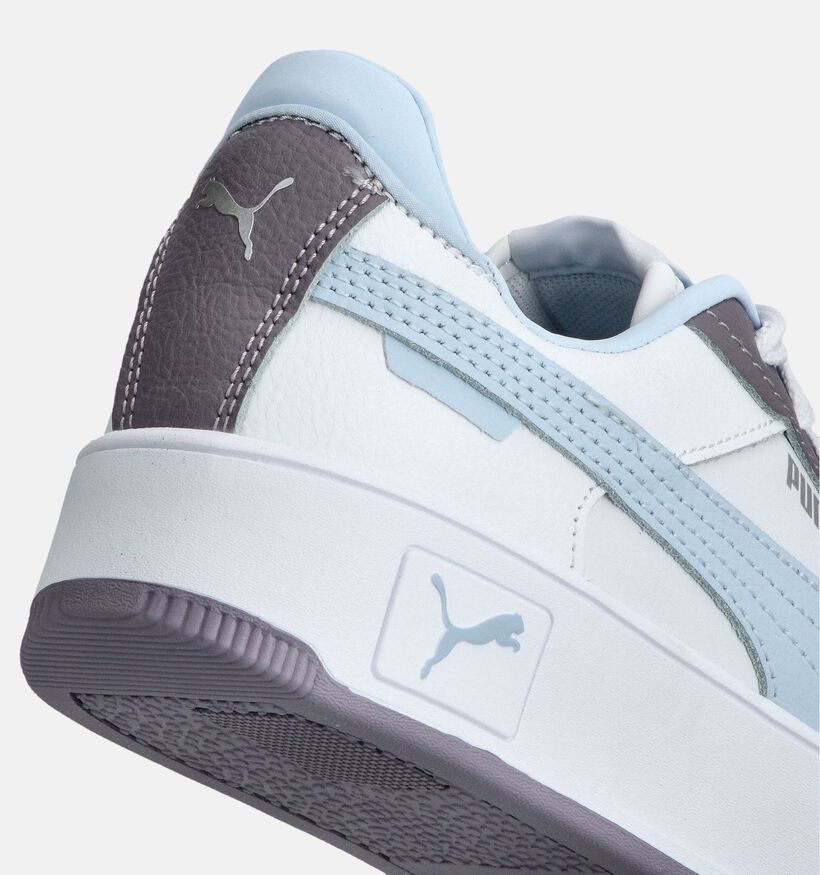 Puma Carina Street Baskets en Blanc Puma Carina Street Baskets basses en Blanc pour filles (359153) - pour semelles orthopédiques