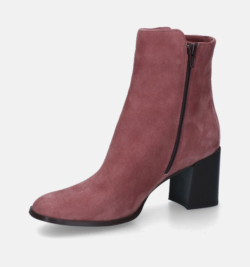 Signatur Bottines à talons en Rose foncé pour femmes (314676)